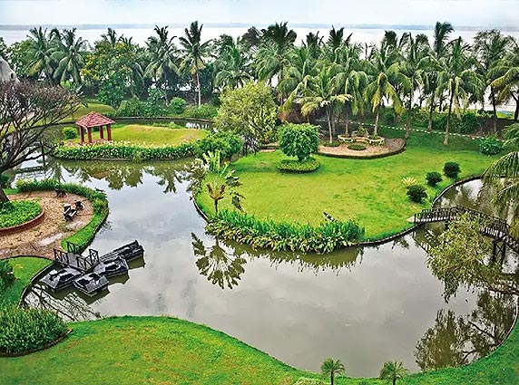 Hotel and resort landscaping with luxury garden design