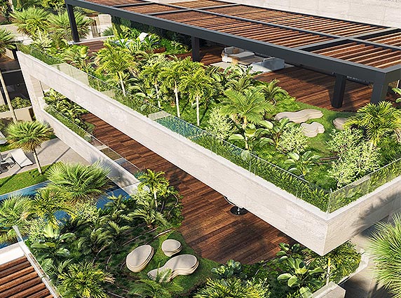 Terrace garden and balcony landscaping in urban homes